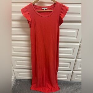 Z Supply for Evereve Orange Sheath Maxi Dress